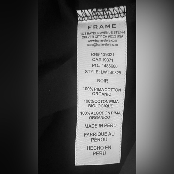 NWT•FRAME Le High Rise Muscle Tee - Picture 13 of 16